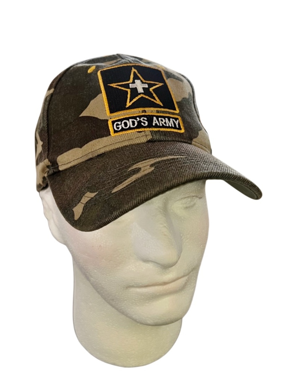 Camo Baseball Hat - Olive Green